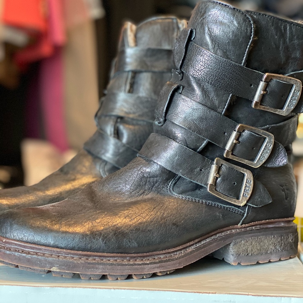 Frye Moto Boots